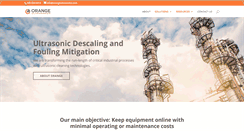 Desktop Screenshot of orangeultrasonics.com